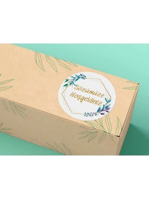 Bisaccia Sözümüze Hoşgeldiniz Etiketi Düğün Nişan Kına Etiketleri Serisi Mat 4 cm (100 Adet)