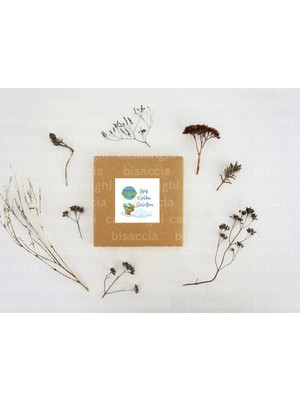 Casalinghi Hoş Geldin Bebeğim Etiketi Bebek Partisi Mat Çıkartma Çikolata Madlen Sticker 3.5 cm (45 Adet)