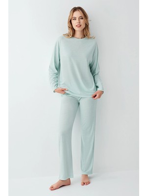 Tudik Collection Arnetta 3407-S Kadın Uzun Kol Pijama Takım
