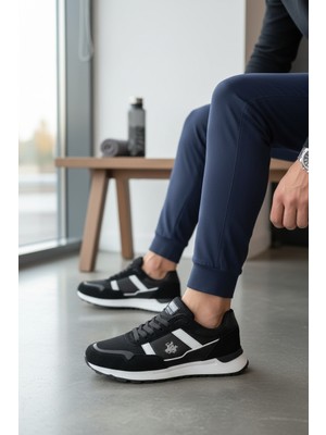 Enoch File Detaylı Hafif Taban Bağcıklı Erkek Sneaker Spor Ayakkabı