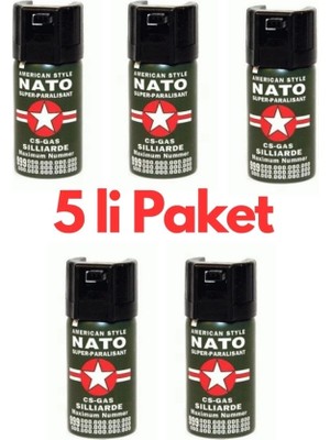 Aydoğan Ticaret44 Natoo Bıber Gazı 5 Adet Birden