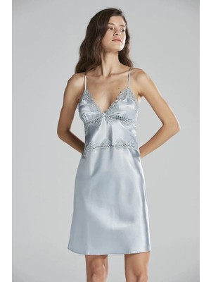 Tudik Collection Pierre Cardin 6965 Bayan 6'lı Saten Gecelik Sabahlık