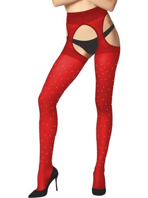 Tudik Collection Daymod Fantazi Taşlı Külotlu Çorap