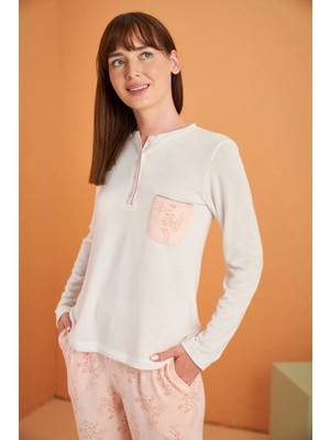 Tudik Collection Pjs 28056 Kadın Patlı Pijama Takım