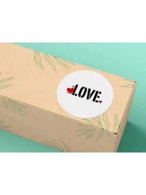 Casalinghi Sevgililer Günü Serisi 4 Yuvarlak Mat Çıkartma Valentine's Day Round Sticker 4 cm (40 Adet)