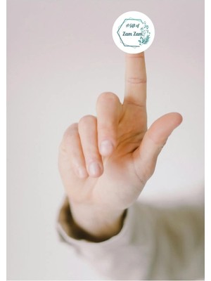 Casalinghi Ingilizce Zemzem Hediyesi Sticker A Gift Of Zam Zam Umre Hajj Etiketi Yuvarlak 4 cm (40 Adet)