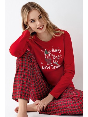 Tudik Collection Arnetta 3514-S Kadın Uzun Kol Pijama Takım