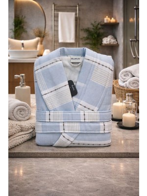 Özdilek Soft Blue Checkered Mavi L Beden