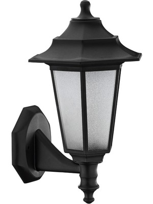 Yapımaks Bahçe Armatürü Aplik, Begonya-2, 40W, Siyah, Pvc, 36.1X22.5X19.2 Cm, Horoz