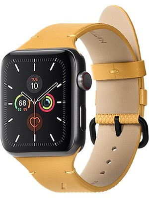 Watch 42MM Uyumlu Native Union Classic Serisi Silikon Kordon Turuncu