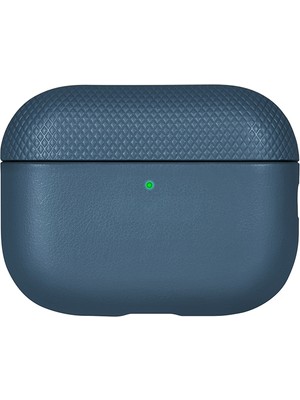 Airpods Pro 3 Kılıf Qi M-Safe Uyumlu Native Union Classic Serisi Suni Deri Kapak Lacivert