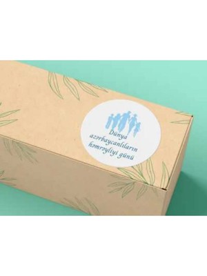 Casalinghi Dünya Azerbaycanlılar Dayanışma Günü Etiketi Yuvarlak Mat Sticker 4 cm (40 Adet)
