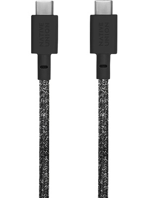 Native Union Belt Serisi Type-C To Type-C Şarj Kablosu 1.2m Siyah
