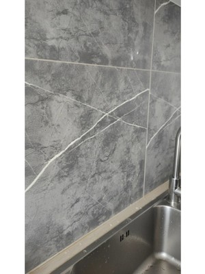 Livenda 30X30 Antrasit Mermer Desenli Duvar Sticker