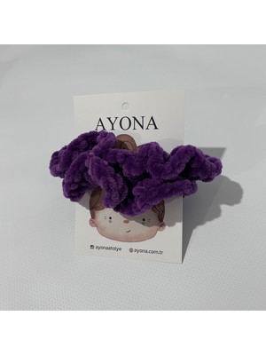 Ayona El Örgüsü 2'li Toka Seti - Pamuklu Ip Mor