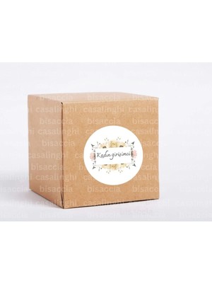 Casalinghi Kadın Girişimci Etiketi Girişimci Kadınlar Yuvarlak Mat Çıkartma Round Sticker 4 cm (45 Adet)