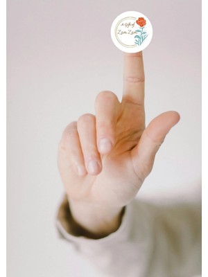 Casalinghi 90 Adet - Ingilizce Zemzem Hediyesi Sticker A Gift Of Zam Zam Umre Hajj Etiket Serisi 4 cm