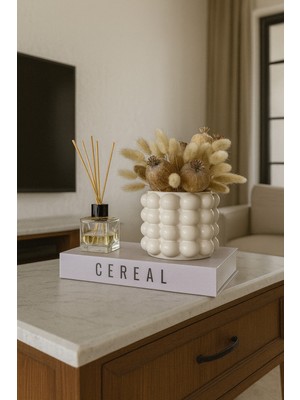 Özgürce Baloncuklu Dekoratif Vazo ve Kaşıklık, Bohem Tarz Şık Tasarım