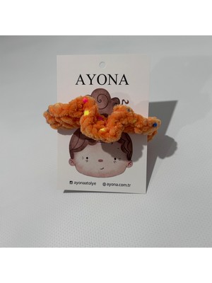 Ayona El Örgüsü 2'li Toka Seti - Pamuklu Ip Turuncu