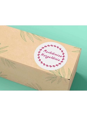 Bisaccia Mevlidimize Hoşgeldiniz Sticker Yıldız Çiçek Çelenk Dini Etiketler Serisi 4 cm (40 Adet)