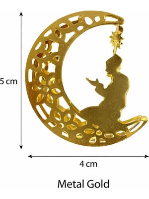 Pairla 2 Metre Gold Karışık 10 Adet Ramazan Temalı LED Işıklı Süsleme Seti Ramazan Süsleri, Ramazan Hediyem Ramazan Süsü