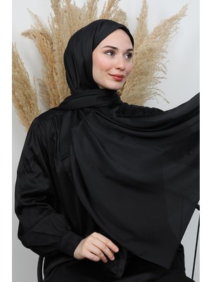 Kristal Ipek Şal Siyah