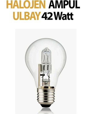Ulbay Halojen Ampul 42 Watt ( Dimmer Uyumlu )