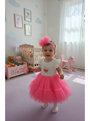 Retro Kız Bebek Tü Tü Katkat  Tül Prenses Elbise