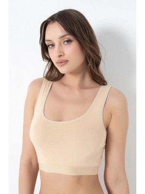 G-BOX Ip Askı Bambu Büstiyer Kadın  941 Beyaz - S