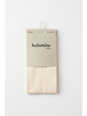 Katamino 50DEN Micro Külotlu Çorap Krem