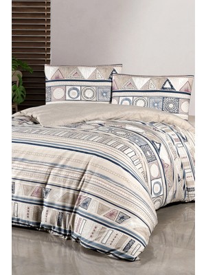 First Choice Bohem %100 Pamuk Çift Kişilik Nevresim Takımı - Lastikli Çarşaf