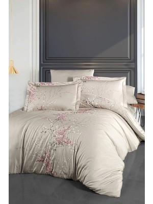 First Choice Wisteria %100 Pamuk Saten 200 Tc (80 Tel) Tek Kişilik Nevresim Takımı