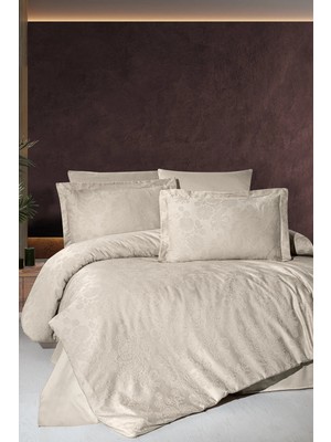 First Choice Herra %100 Pamuk Saten 200 Tc (80 Tel) Jakarlı Çift Kişilik Nevresim Takımı