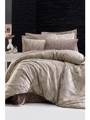 First Choice Rovena %100 Pamuk Saten 200 Tc (80 Tel) Çift Kişilik Nevresim Takımı