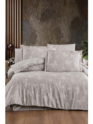 First Choice Karlis %100 Pamuk Saten 200 Tc (80 Tel) Çift Kişilik Nevresim Takımı