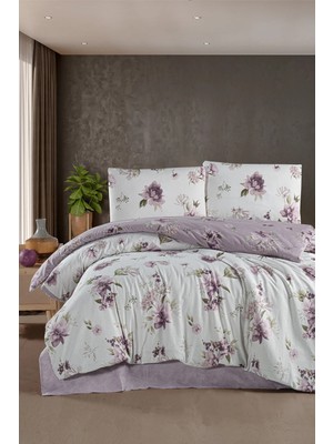 First Choice Eliza %100 Pamuk Çift Kişilik Nevresim Takımı - Lastikli Çarşaf