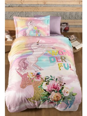 First Choice Rainbow %100 Pamuk Saten 200 Tc (80 Tel) Tek Kişilik Nevresim Takımı