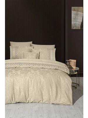 First Choice Buhara %100 Pamuk Dantelli Çift Kişilik Nevresim Takımı