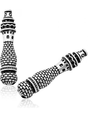 Supertrend Gümüş Minare Desenli Tesbih Imamesi