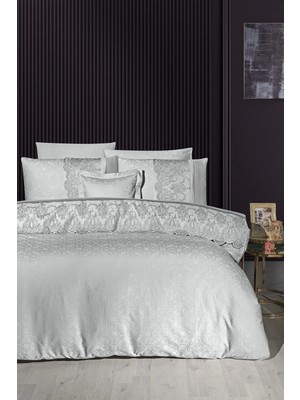 First Choice Hillary %100 Pamuk Dantelli Çift Kişilik Nevresim Takımı