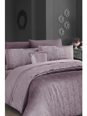 First Choice Hillary %100 Pamuk Dantelli Çift Kişilik Nevresim Takımı