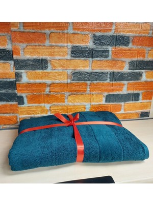 Özdilek Svv Border Orta Boy Banyo Havlusu (76X147) - Dark Teal (Koyu Turkuaz)