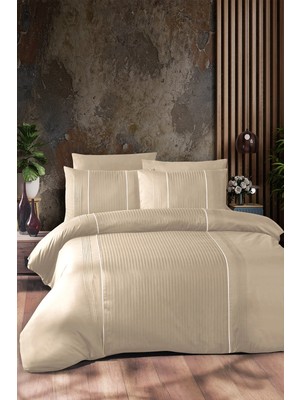 First Choice Elegant 100 Pamuk 150 Tc (56 Tel) Jakarlı Çift Kişilik Nevresim Takımı