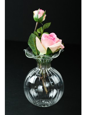 Özgürce Şık Üfleme Cam Vazo, Dekoratif ve Zarif Tasarım, Evinize Şıklık Katın