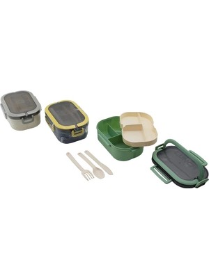 Livenda Tek Katlı Bölmeli Beslenme Kutusu