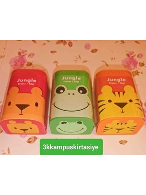 Adel Silgi Büyük Boy Renkli 3 Lu Set