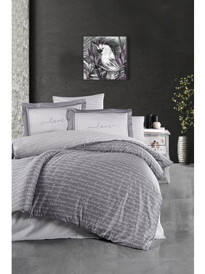 First Choice Love %100 Pamuk Saten 200 Tc (80 Tel) Çift Kişilik Nevresim Takımı