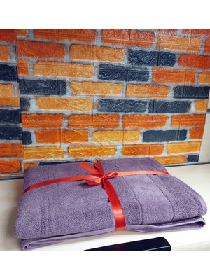 Özdilek Svv Border Orta Boy Banyo Havlusu (76X147) - Orchid (Orkide Lilası)