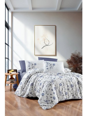 First Choice Nancy %100 Pamuk 150 Tc (56 Tel) Jakarlı Tek Kişilik Nevresim Takımı