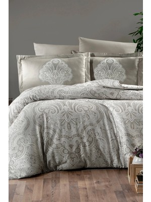 First Choice Milena %100 Pamuk Saten 200 Tc (80 Tel) Çift Kişilik Nevresim Takımı